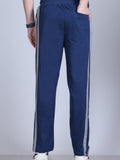 Men's Side Stripe Relaxed Fit Running Track Pants