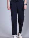 Jinxer Men Classic Straight Fit Joggers-Navy