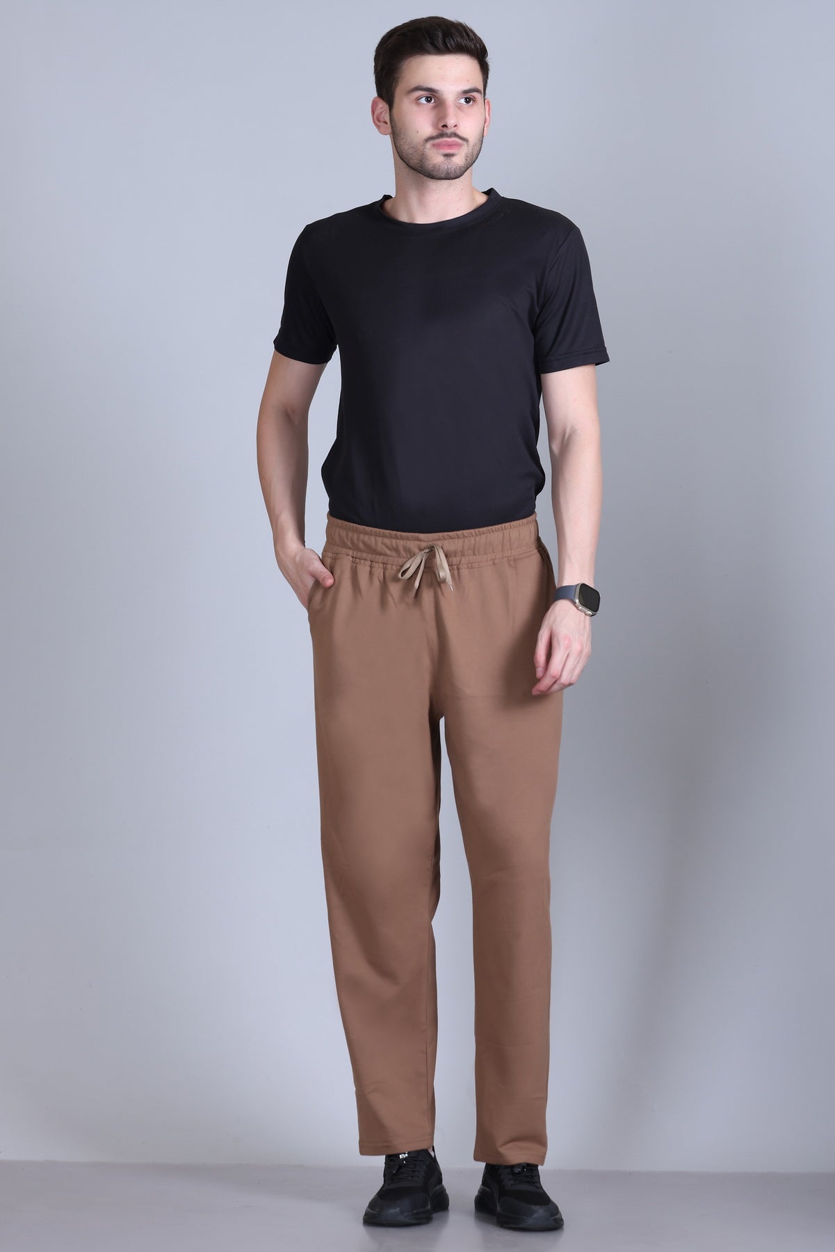 Jinxer Men Midrise Straight Fit Cotton Pajamas-Plain