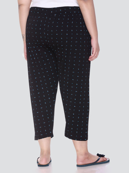 Plus Size Capri For Women - 3/4 Printed Pyjama (3X-7XL)