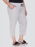 Stylish Printed Cotton Plus Size Capri For Women (3XL-5XL) Online In India