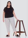 Stylish Printed Cotton Plus Size Capri For Women (3XL-5XL) Online In India