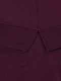 Women’s Cotton Fleece Co-Ord Set – Winter Wear-Wine