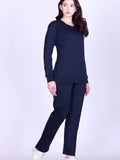 Women’s Cotton Fleece Co-Ord Set – Winter Wear-Navy