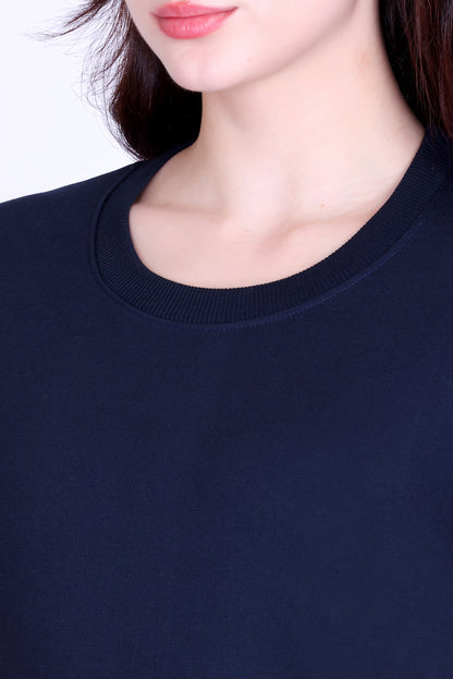 Women’s Cotton Fleece Co-Ord Set – Winter Wear-Navy