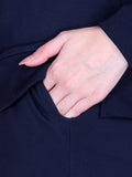 Women’s Cotton Fleece Co-Ord Set – Winter Wear-Navy