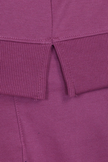 Women’s Cotton Fleece Co-Ord Set – Winter Wear- Mauve