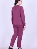 Women’s Cotton Fleece Co-Ord Set – Winter Wear- Mauve
