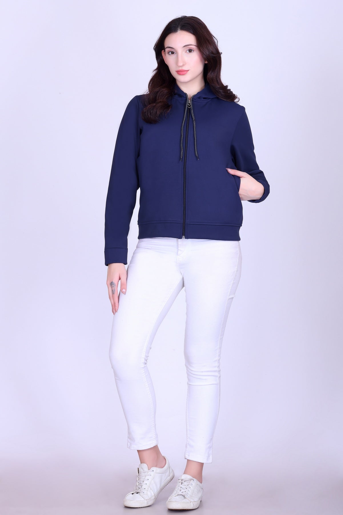 Women’s Winter Hooded Jacket – Bonded Dri-Fit with Fleece Lining
