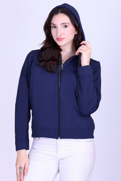 Women’s Winter Hooded Jacket – Bonded Dri-Fit with Fleece Lining