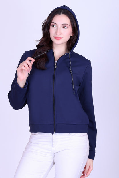 Women’s Winter Hooded Jacket – Bonded Dri-Fit with Fleece Lining