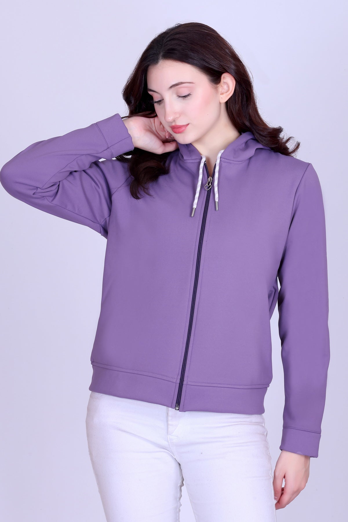 Women’s Winter Hooded Jacket – Bonded Dri-Fit with Fleece Lining