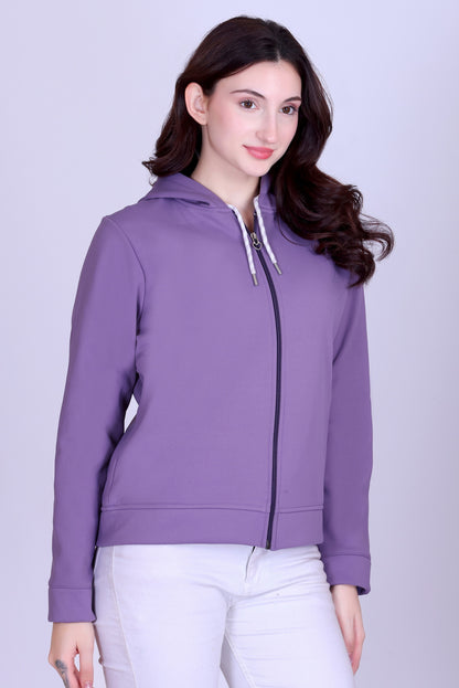 Women’s Winter Hooded Jacket – Bonded Dri-Fit with Fleece Lining