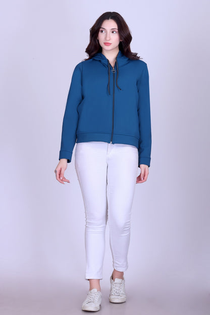 Women’s Winter Hooded Jacket – Bonded Dri-Fit with Fleece Lining