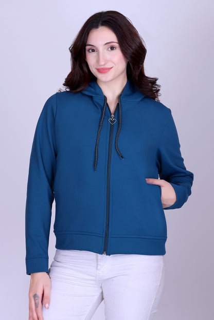 Women’s Winter Hooded Jacket – Bonded Dri-Fit with Fleece Lining