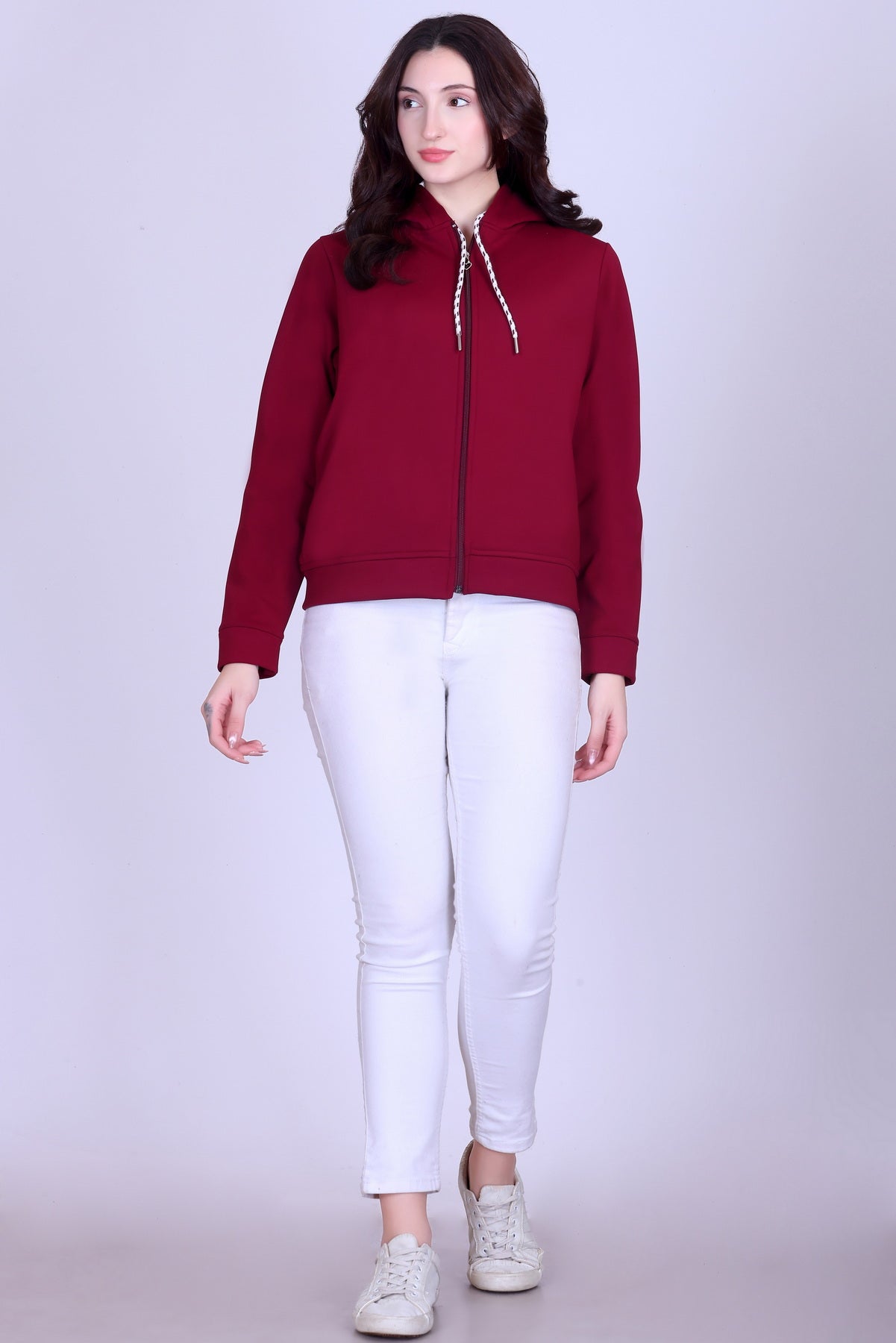 Women’s Winter Hooded Jacket – Bonded Dri-Fit with Fleece Lining