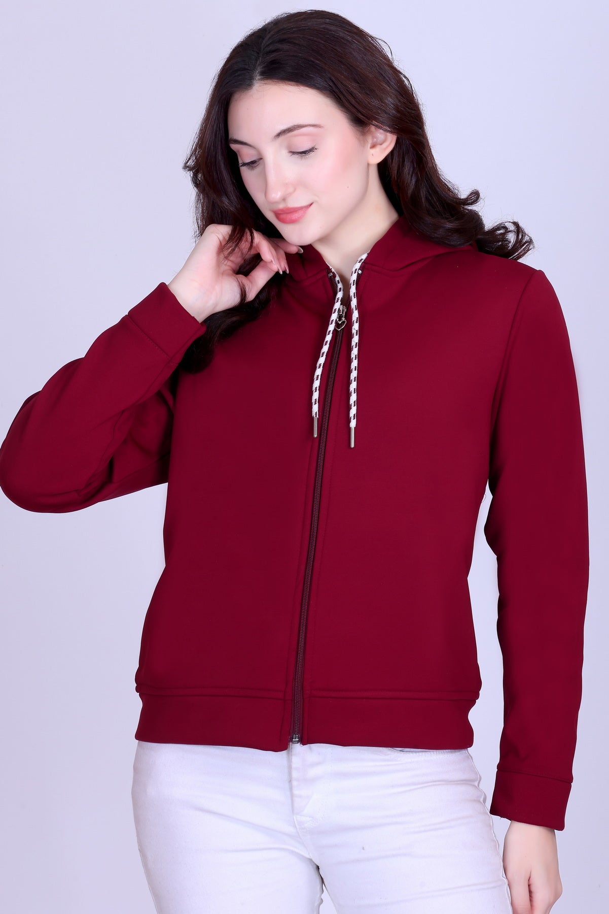 Women’s Winter Hooded Jacket – Bonded Dri-Fit with Fleece Lining