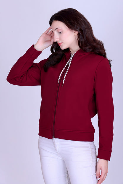 Women’s Winter Hooded Jacket – Bonded Dri-Fit with Fleece Lining