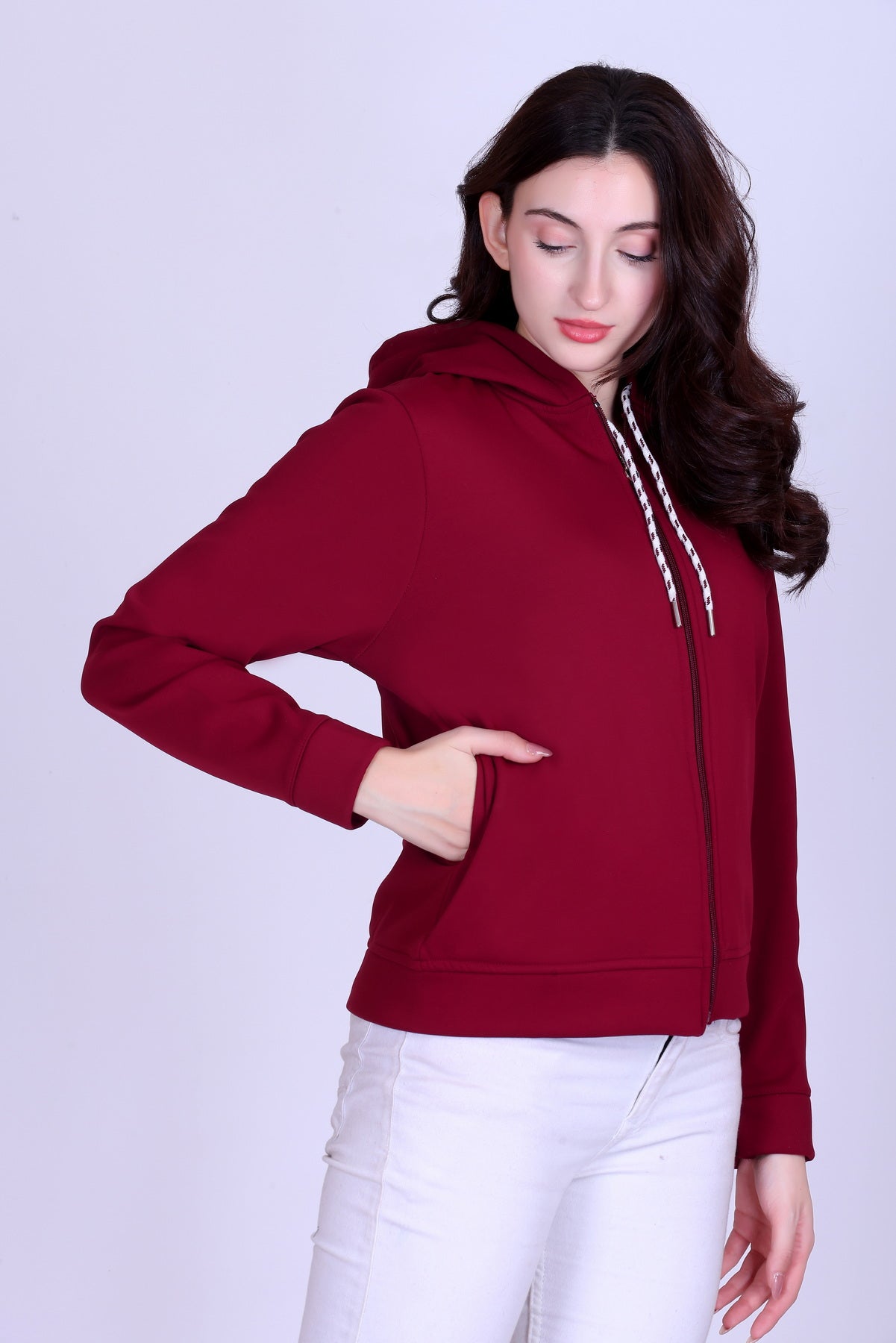 Women’s Winter Hooded Jacket – Bonded Dri-Fit with Fleece Lining