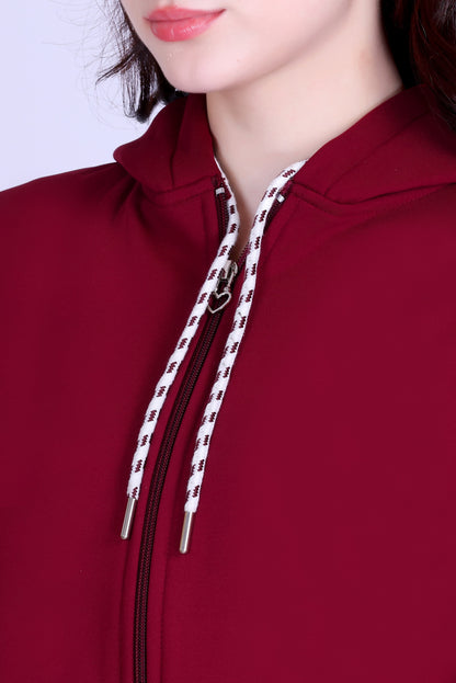 Women’s Winter Hooded Jacket – Bonded Dri-Fit with Fleece Lining