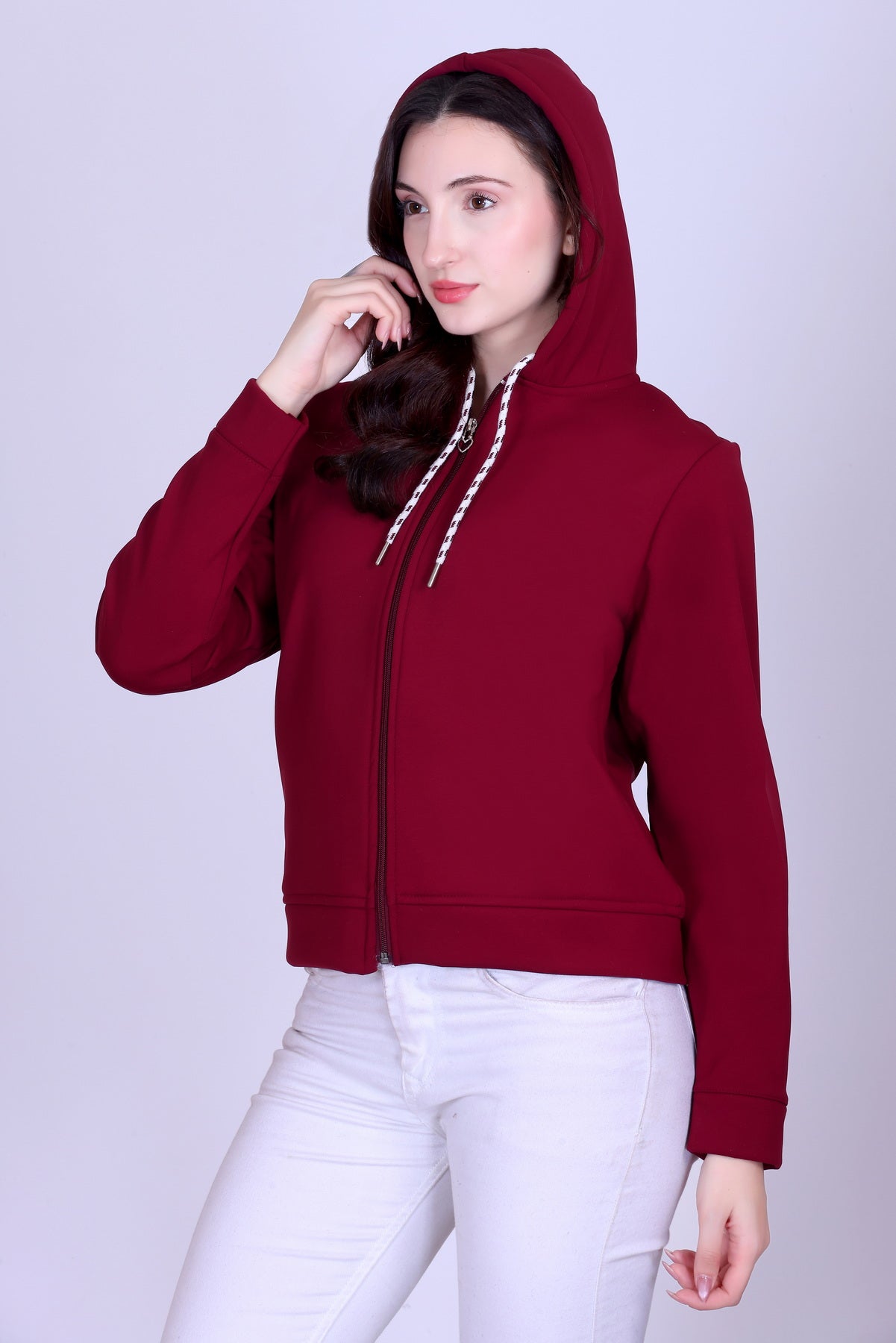 Women’s Winter Hooded Jacket – Bonded Dri-Fit with Fleece Lining