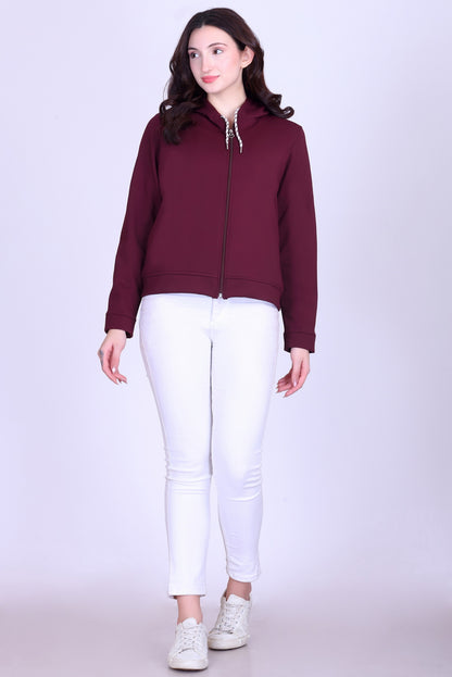 Women’s Winter Hooded Jacket – Bonded Dri-Fit with Fleece Lining