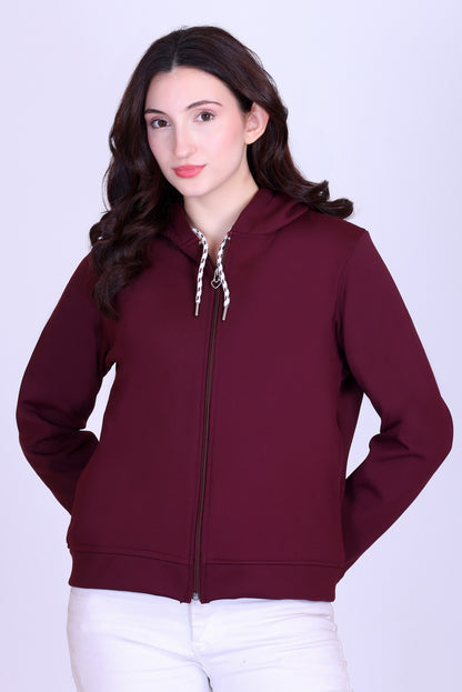 Women’s Winter Hooded Jacket – Bonded Dri-Fit with Fleece Lining