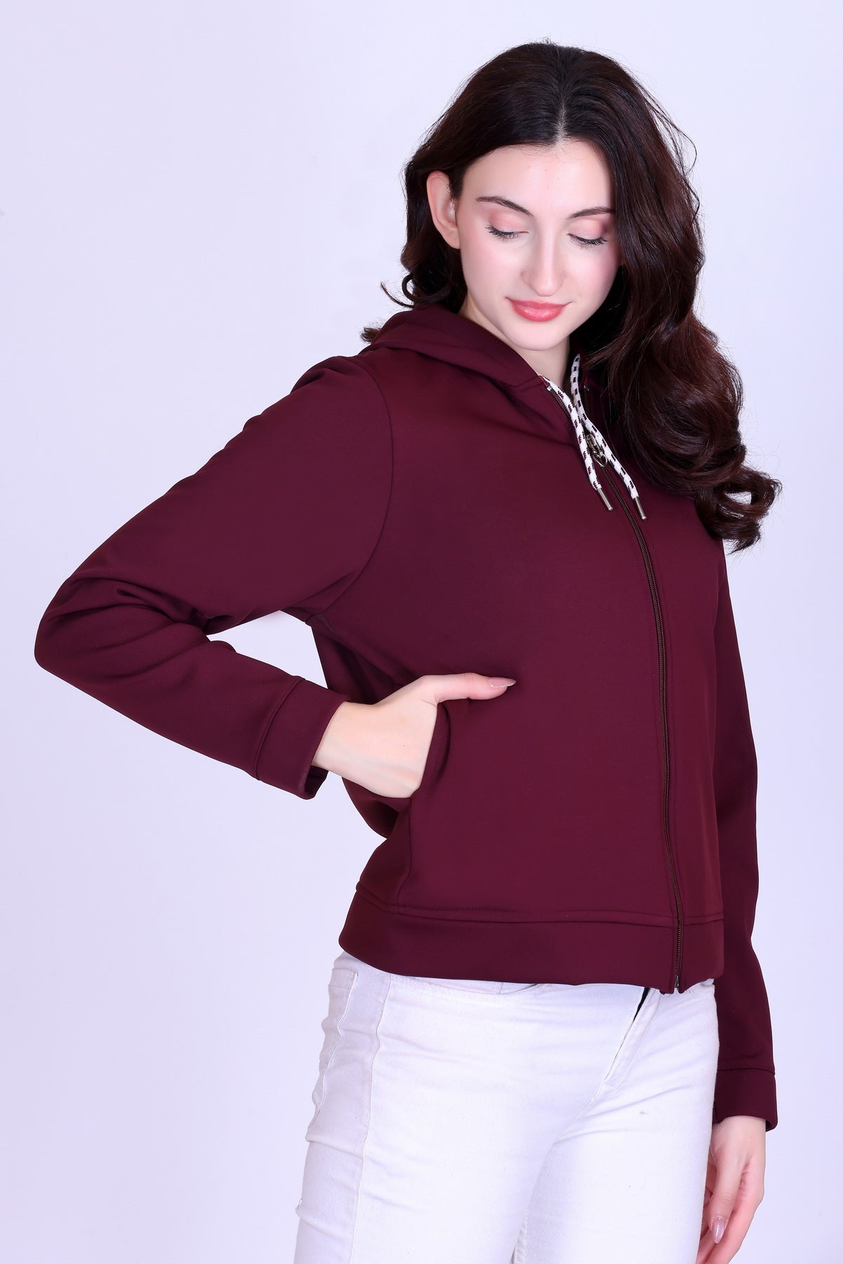 Women’s Winter Hooded Jacket – Bonded Dri-Fit with Fleece Lining