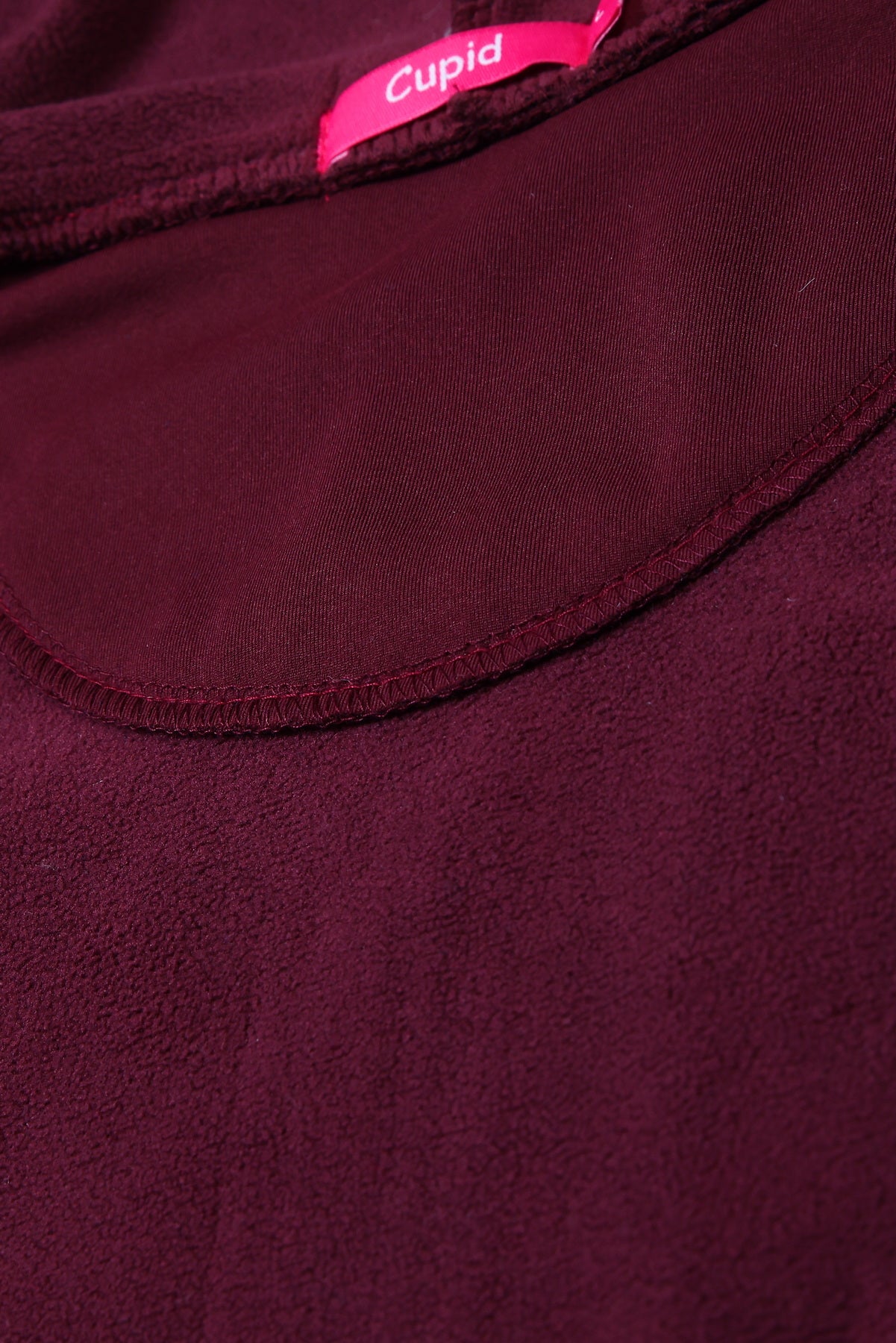 Women’s Cotton Fleece Co-Ord Set – Winter Wear-Wine