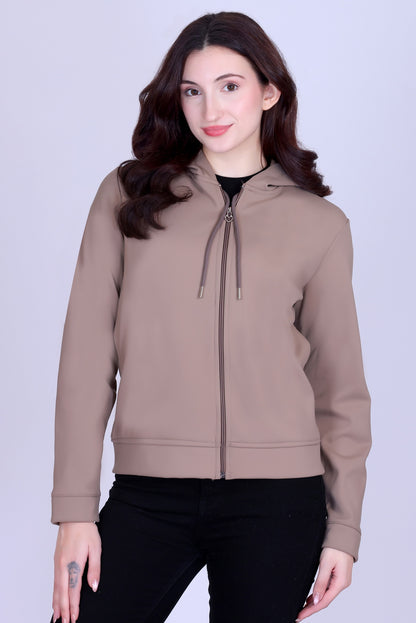 Women’s Winter Hooded Jacket – Bonded Dri-Fit with Fleece Lining