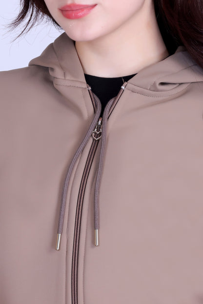 Women’s Winter Hooded Jacket – Bonded Dri-Fit with Fleece Lining