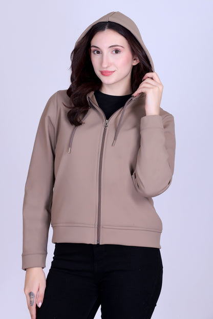 Women’s Winter Hooded Jacket – Bonded Dri-Fit with Fleece Lining