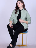 Women’s Winter Fleece Zip-Up Jacket (Stand Collar)