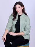 Women’s Winter Fleece Zip-Up Jacket (Stand Collar)