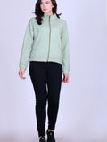 Women’s Winter Fleece Zip-Up Jacket (Stand Collar)