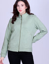 Women’s Winter Fleece Zip-Up Jacket (Stand Collar)