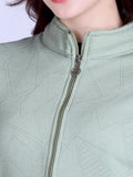 Women’s Winter Fleece Zip-Up Jacket (Stand Collar)