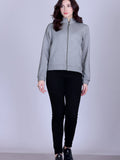 Women’s Winter Fleece Zip-Up Jacket (Stand Collar)