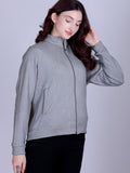 Women’s Winter Fleece Zip-Up Jacket (Stand Collar)