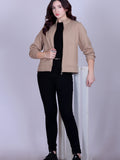 Women’s Winter Fleece Zip-Up Jacket (Stand Collar)