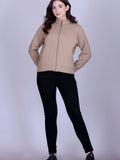 Women’s Winter Fleece Zip-Up Jacket (Stand Collar)