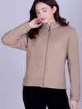 Women’s Winter Fleece Zip-Up Jacket (Stand Collar)