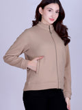 Women’s Winter Fleece Zip-Up Jacket (Stand Collar)