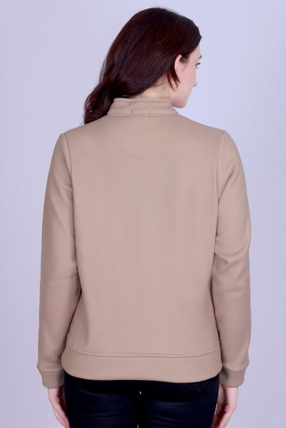 Women’s Winter Fleece Zip-Up Jacket (Stand Collar)