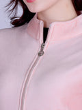 Women’s Winter Fleece Zip-Up Jacket (Stand Collar)