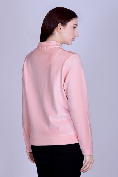 Women’s Winter Fleece Zip-Up Jacket (Stand Collar)