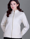 Women’s Winter Fleece Zip-Up Jacket (Stand Collar)