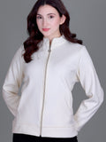 Women’s Winter Fleece Zip-Up Jacket (Stand Collar)