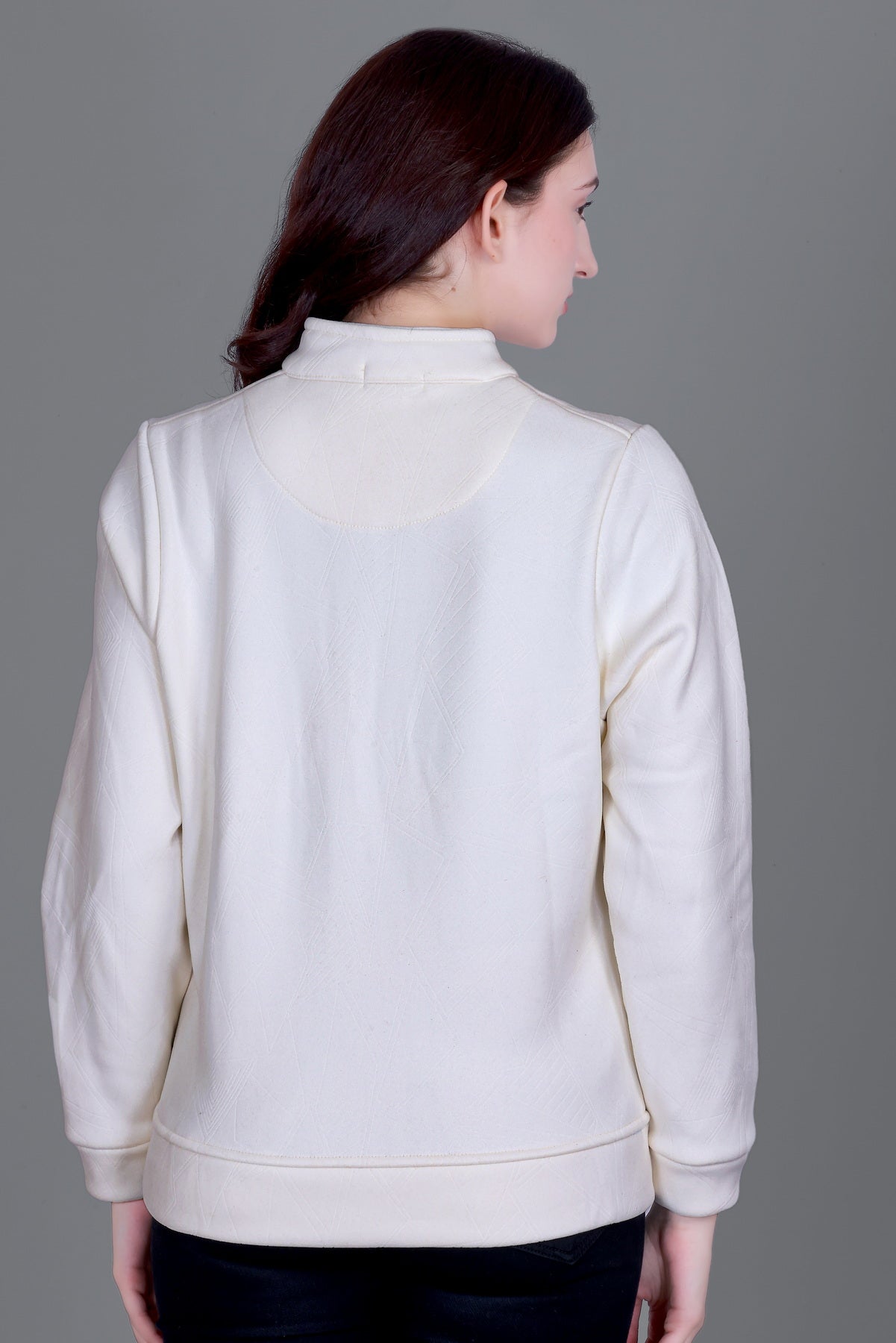 Women’s Winter Fleece Zip-Up Jacket (Stand Collar)