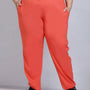 Cotton Track Pants For Women - Tangy Orange